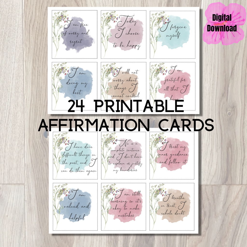 Affirmation Cards Set of 24