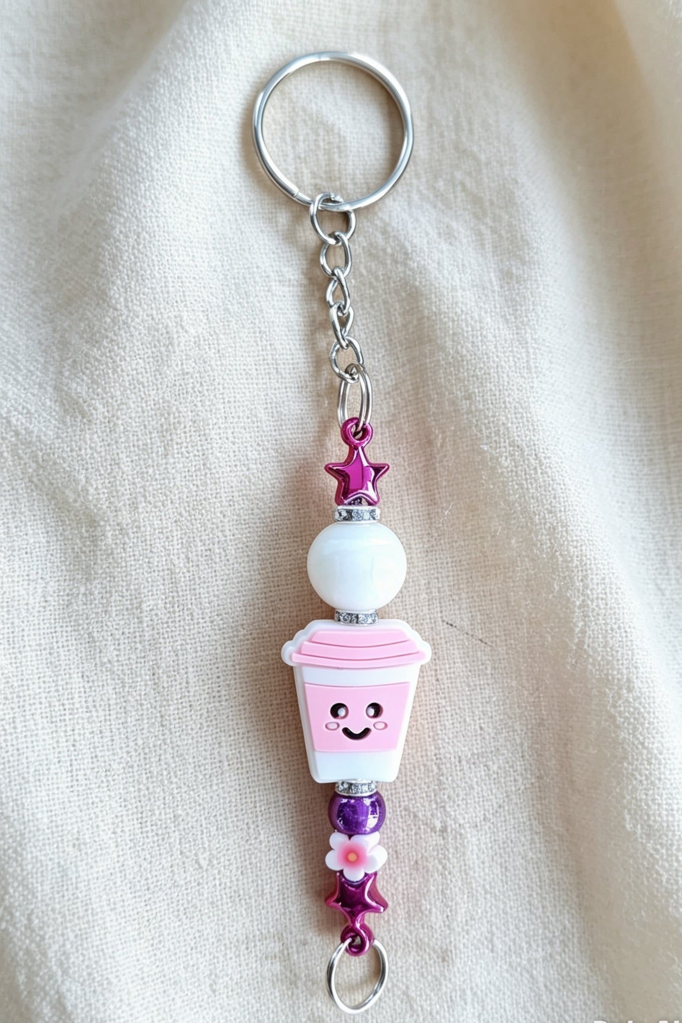 Kawaii Coffee Cup Keychain / Bag Charm