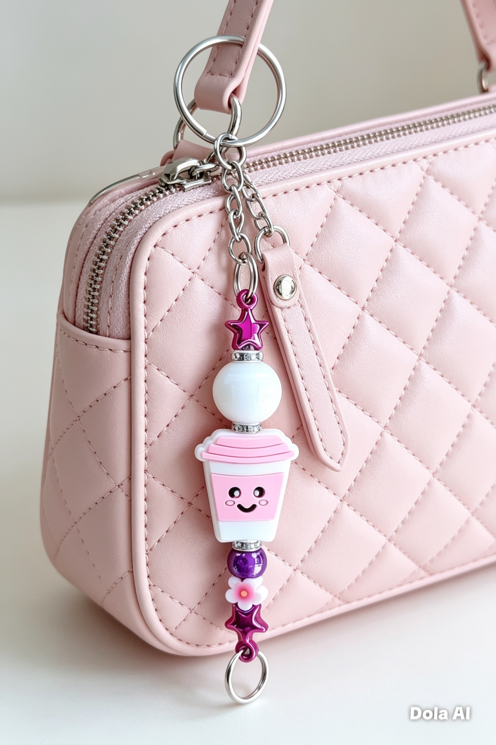 Kawaii Coffee Cup Keychain / Bag Charm