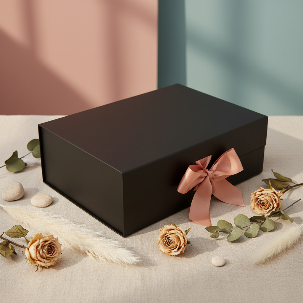 Black Box Peach Ribbon Lifestyle