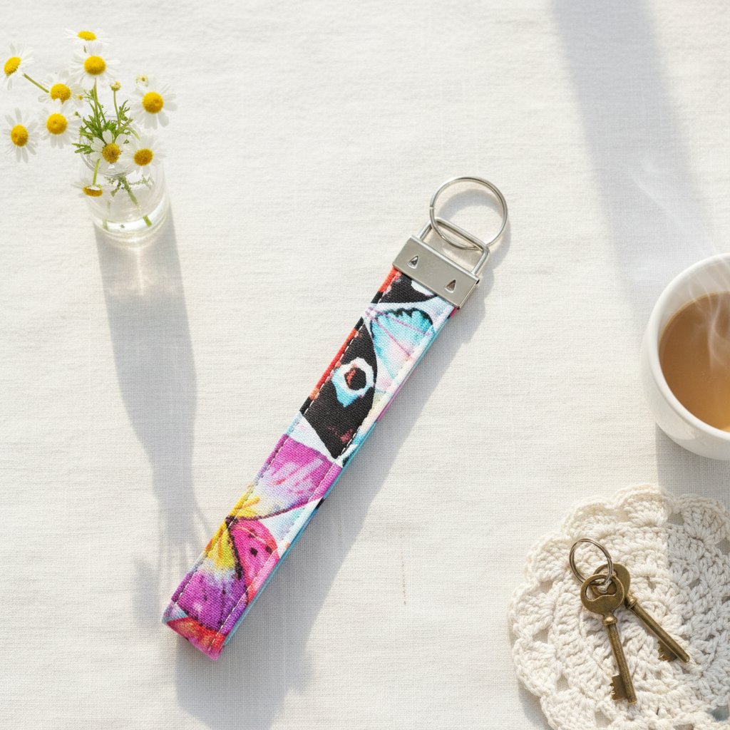 Butterfly Wristlet Keychain Lifestyle