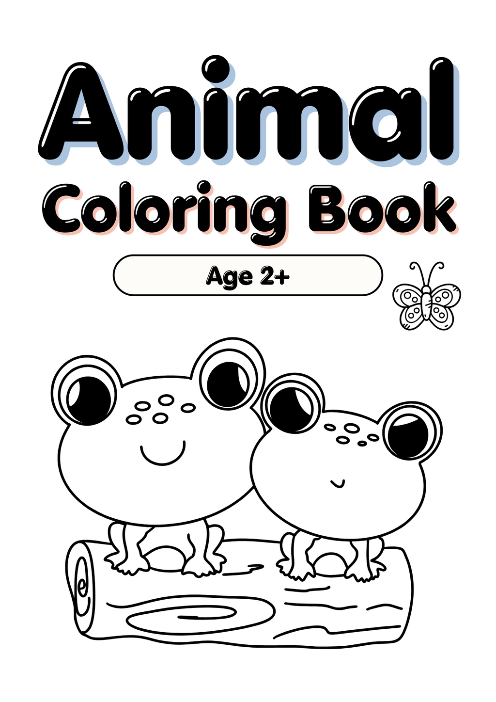Animal Colouring Book Age 2+ (Digital PDF)
