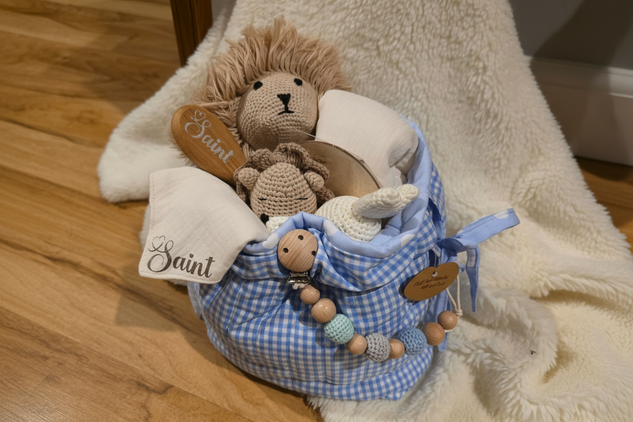 Personalised Baby Gift Hamper Lifestyle