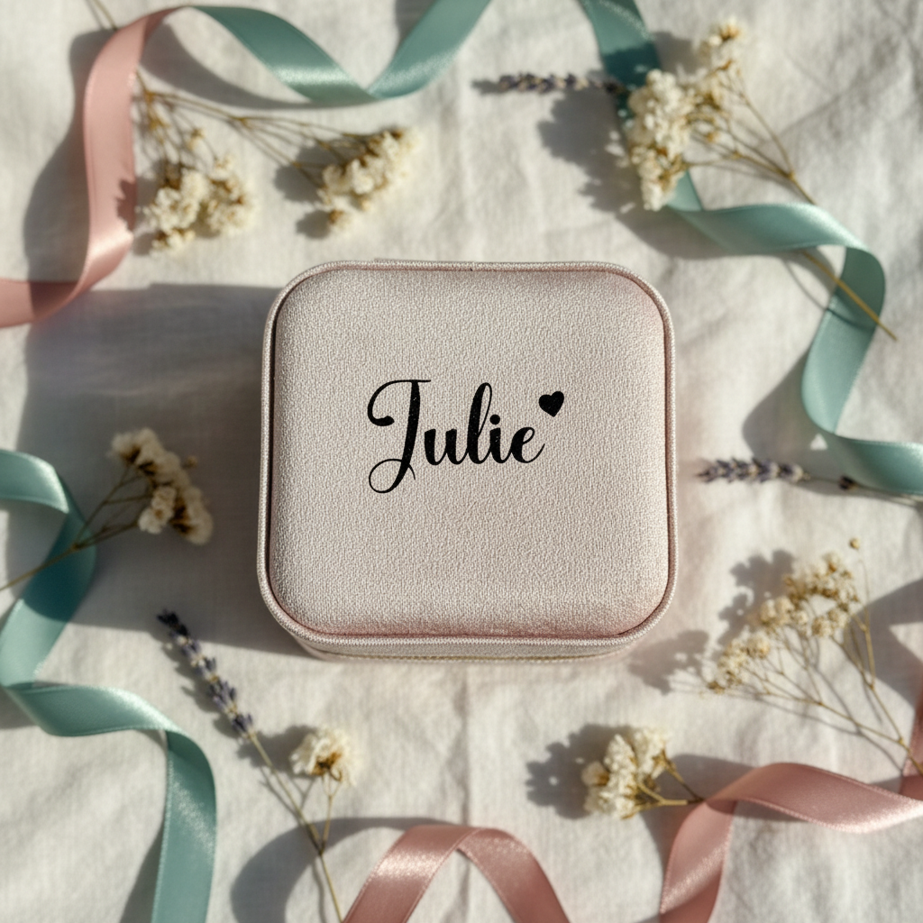 Personalised jewellery box styled
