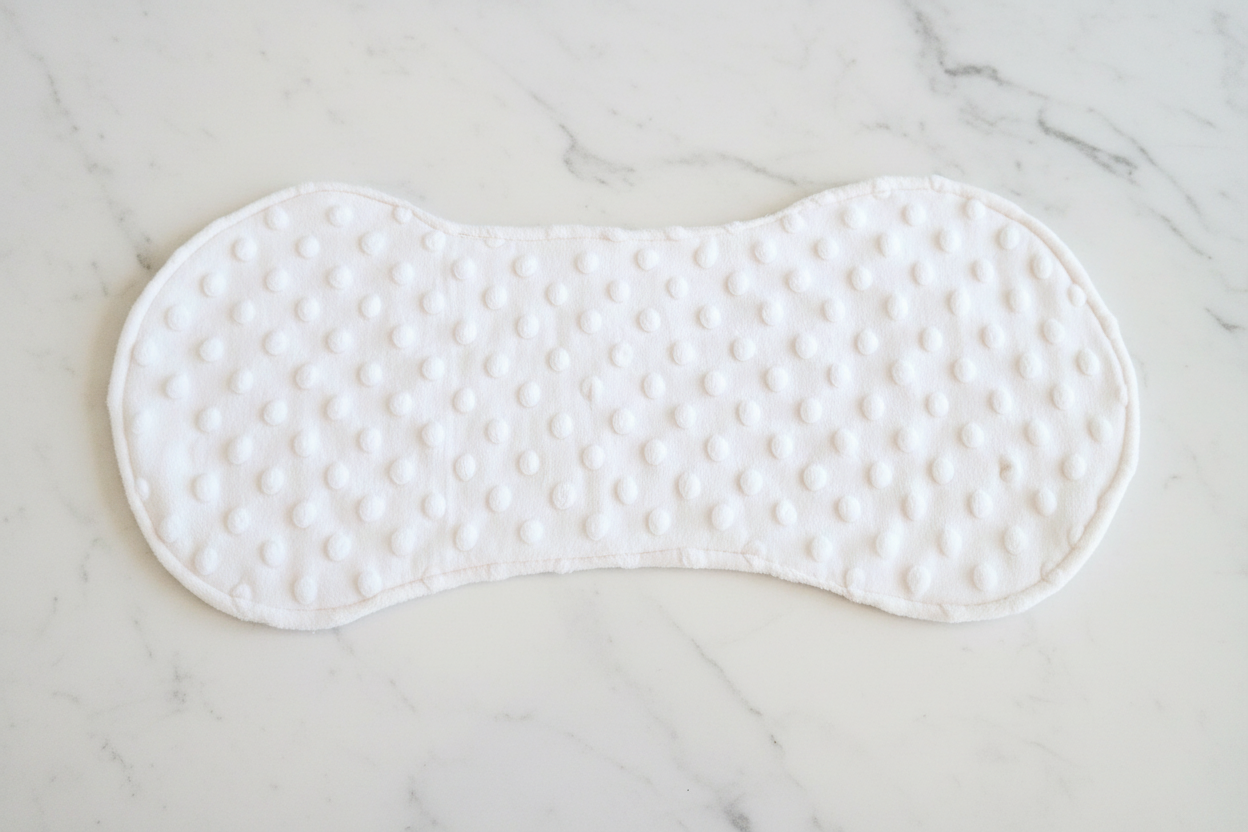 Single minky dot burp cloth