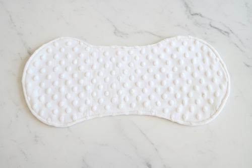 Single minky dot burp cloth
