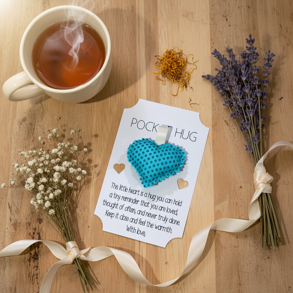Teal Pocket Hug - overhead
